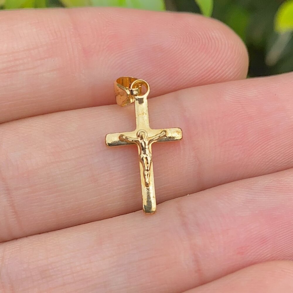 Brand New Cross Small Pendant 14K Gold Filled Jewelry Babies Kids Children Dije